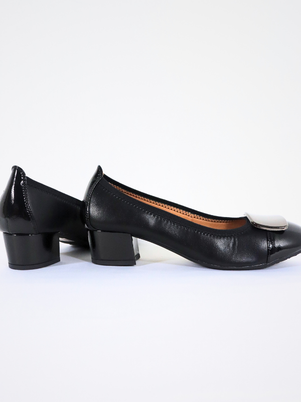 Zapatos cómodos con tacón bajo