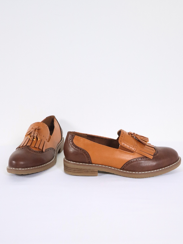 Zapatos casuales bicolor