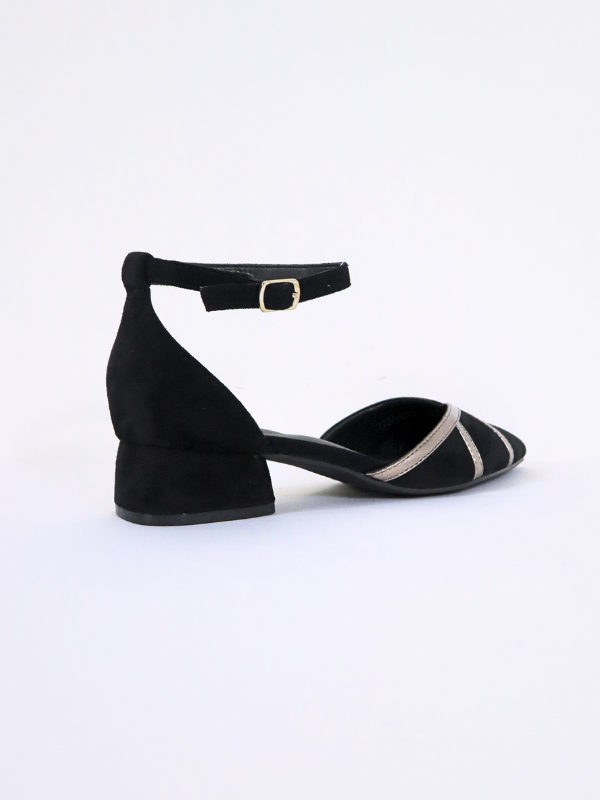 Zapatos tacón bajo - negro