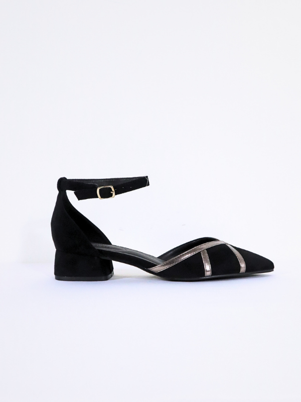 Zapatos tacón bajo - negro