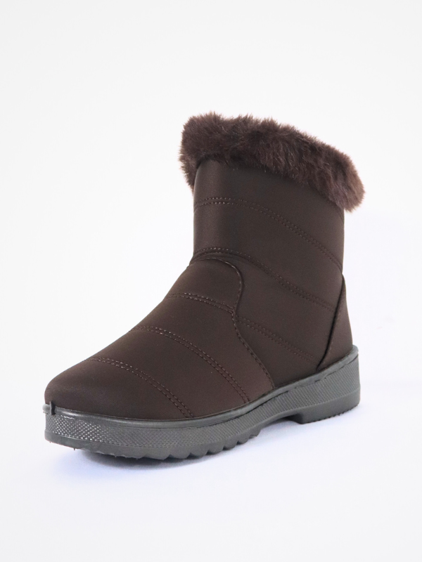 Botines bajos con cremallera - marrón