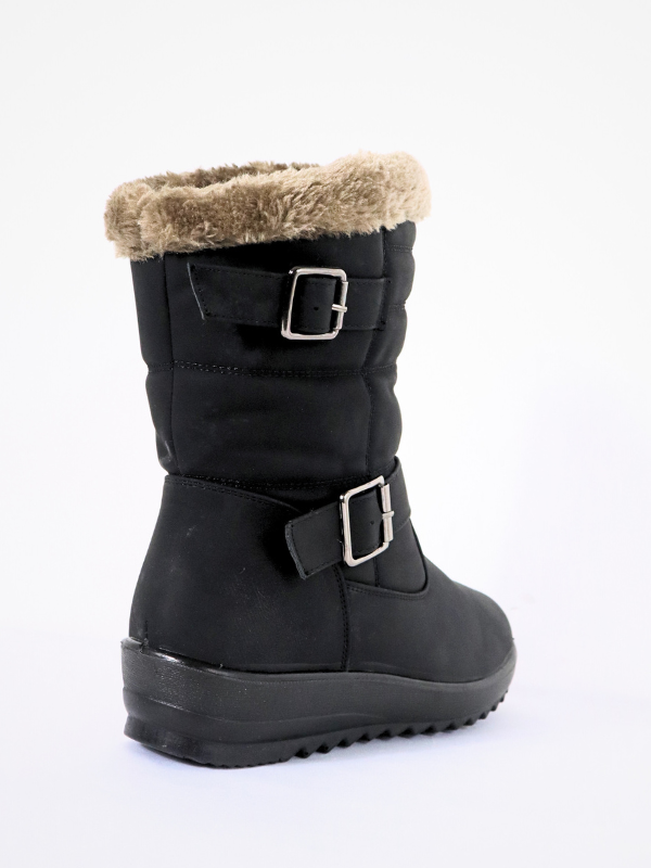 botas cálidas - negro