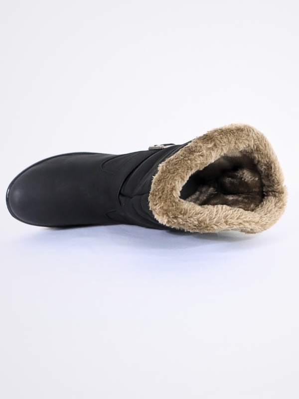 botas cálidas - negro