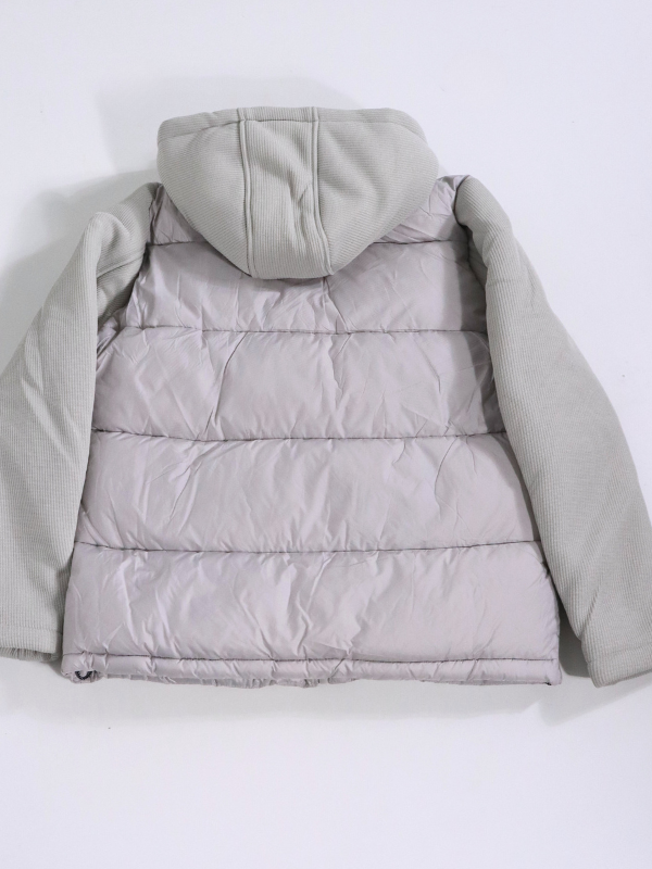 Abrigo con capucha - beige