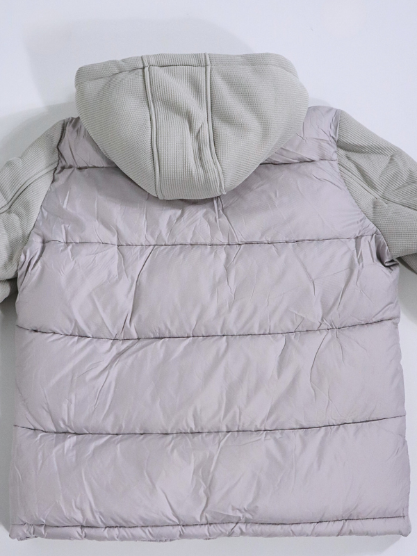 Abrigo con capucha - beige