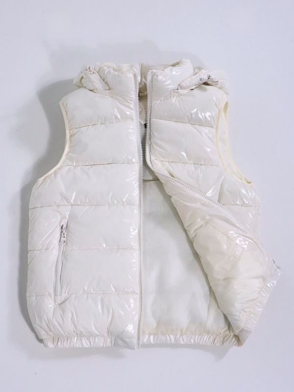 Chaleco charol - beige