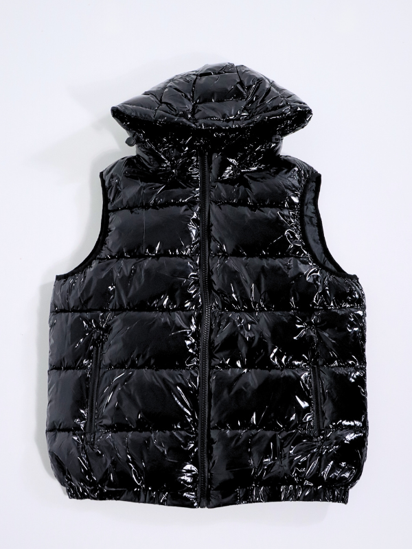 Chaleco charol - negro