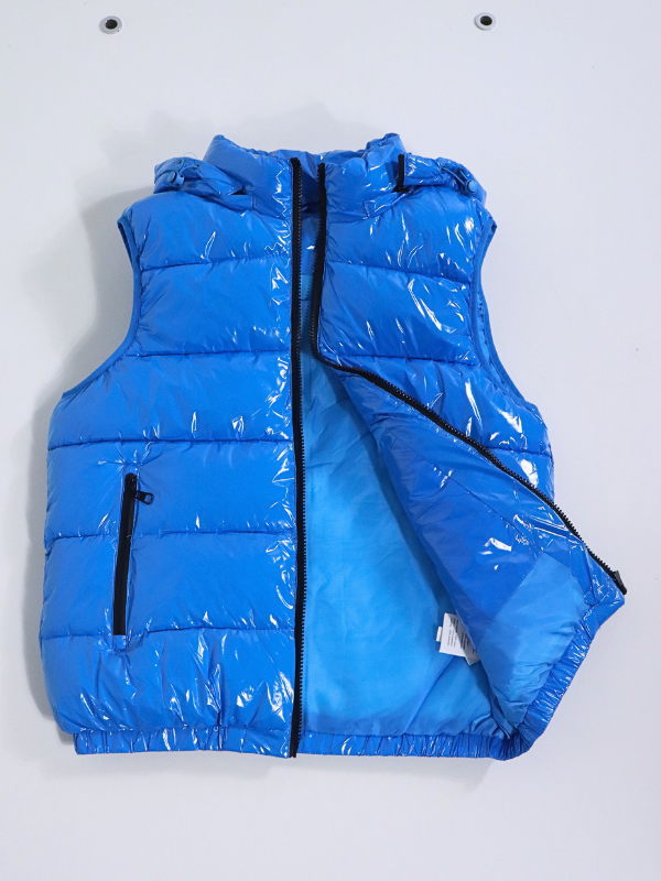 Chaleco charol - azul