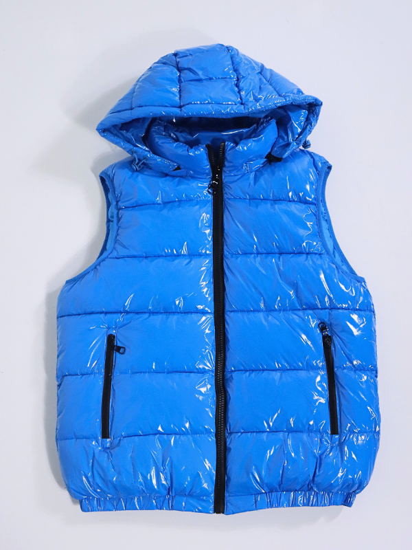 Chaleco charol - azul