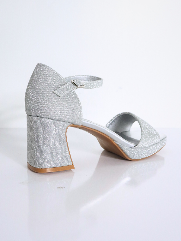 zapatos de moda plateados