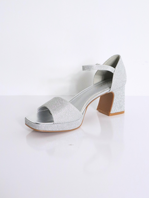 zapatos de moda plateados