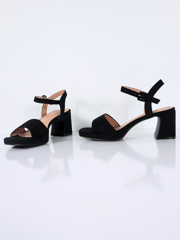 Sandalias festivas de tacón bajo