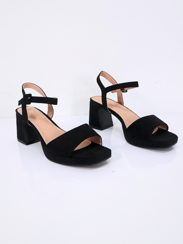 Sandalias festivas de tacón bajo