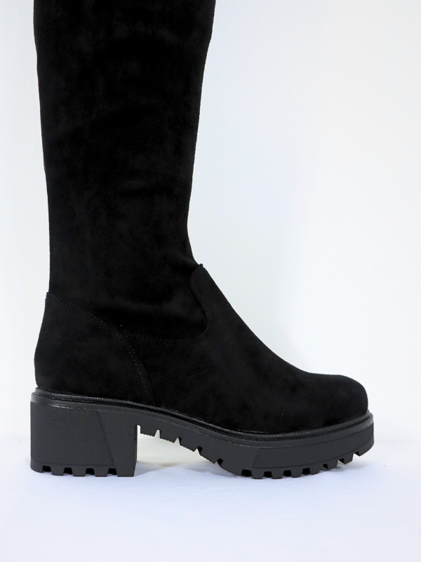 Botas alta suela grueso