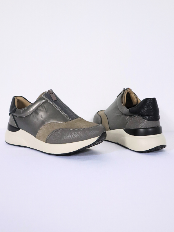 Zapatillas con cremallera