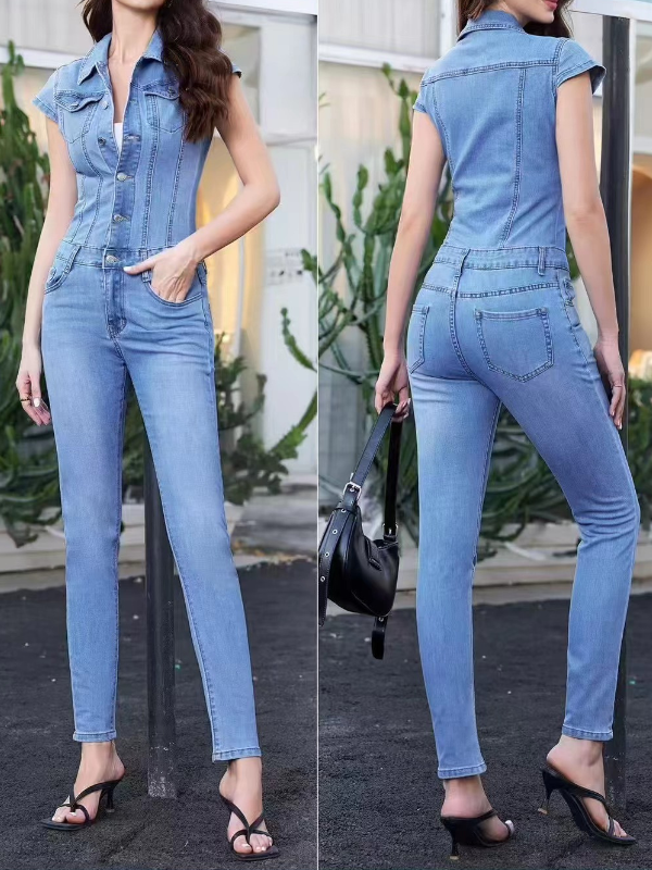 Monos De Mezclilla Lavados De...