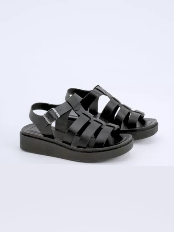 Sandalias con plataforma y tiras