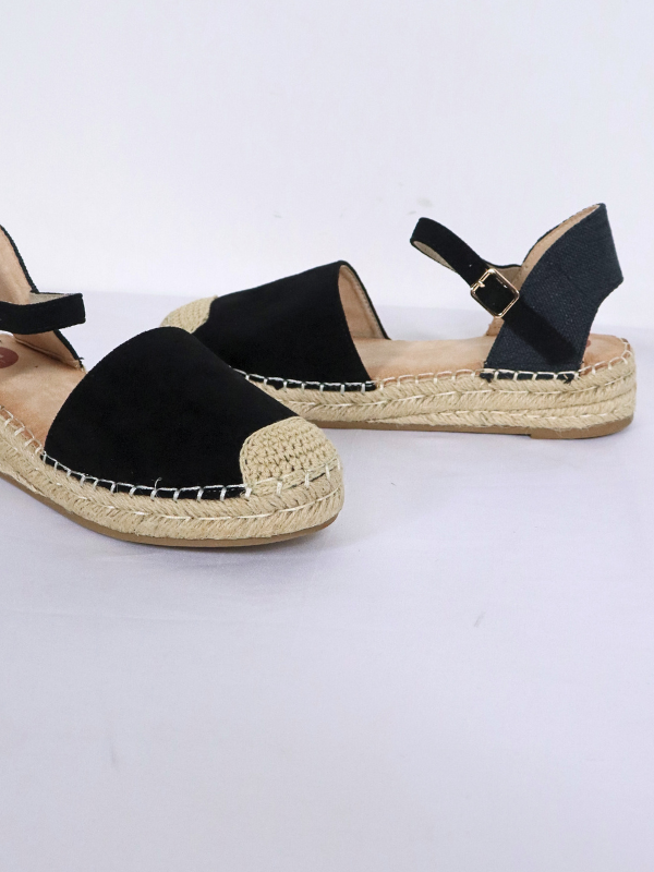 Esparteña valenciana alpargata - negro