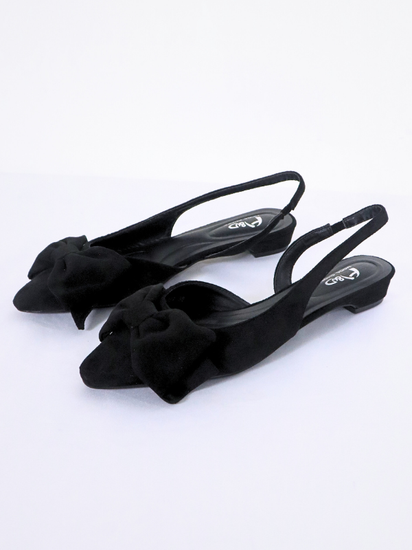 Zapato plano con lazo