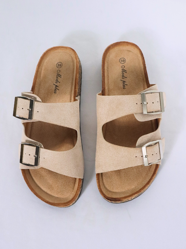 Sandalias deslizantes para mujer con...