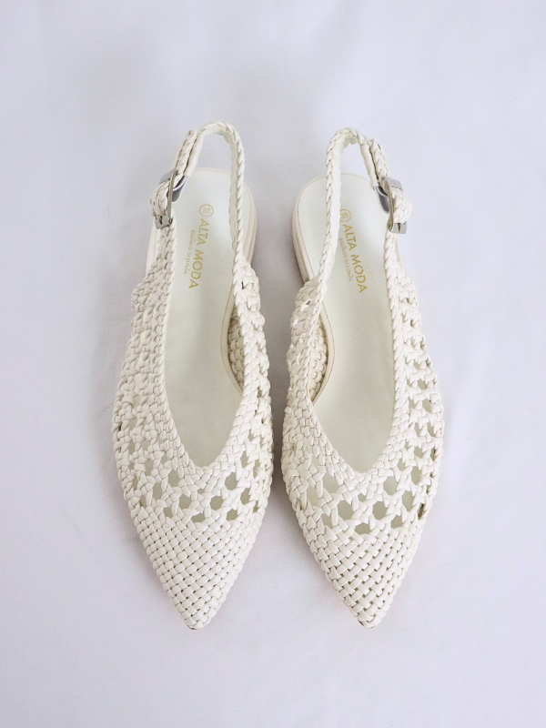 Zapatos planos mujer Blanco -...