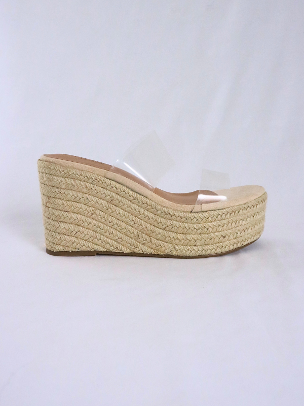 Sandalia esparto con cuña