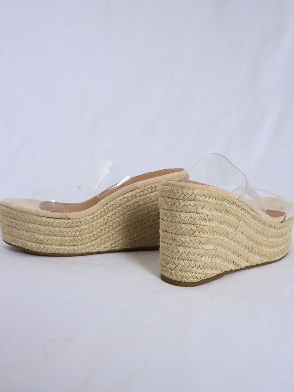 Sandalia esparto con cuña