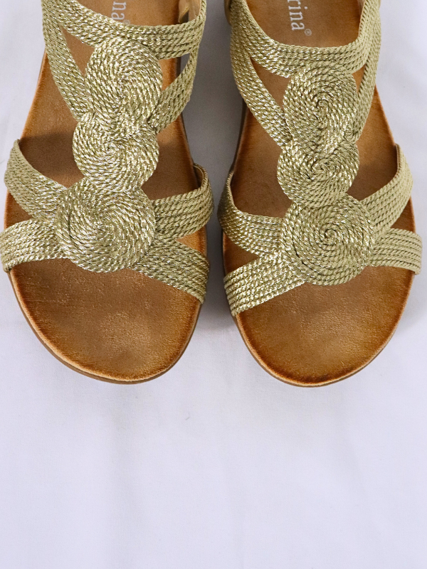 Sandalia cómoda cuerdas mujer