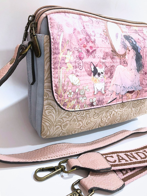 Bandolera Piel Sintética,  Dos...