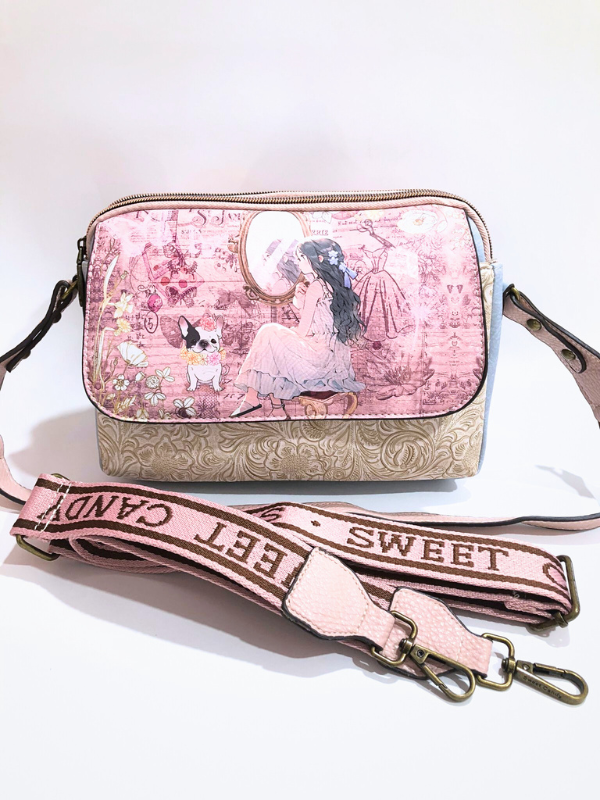 Bandolera Piel Sintética,  Dos...