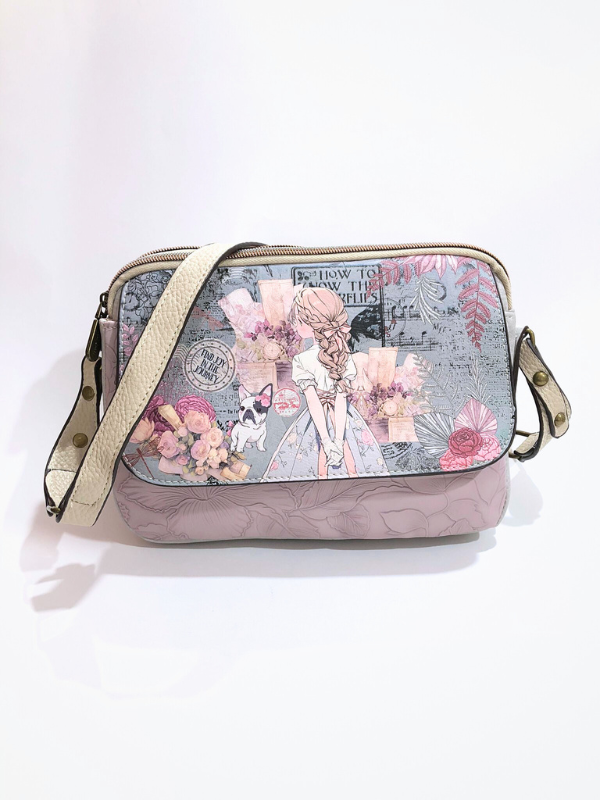 Bandolera Piel Sintética,  Dos...