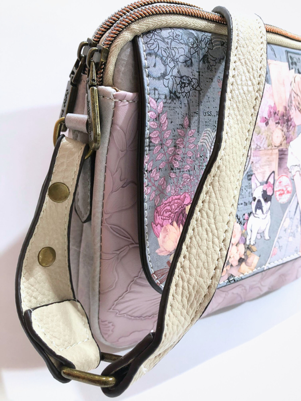 Bandolera Piel Sintética,  Dos...