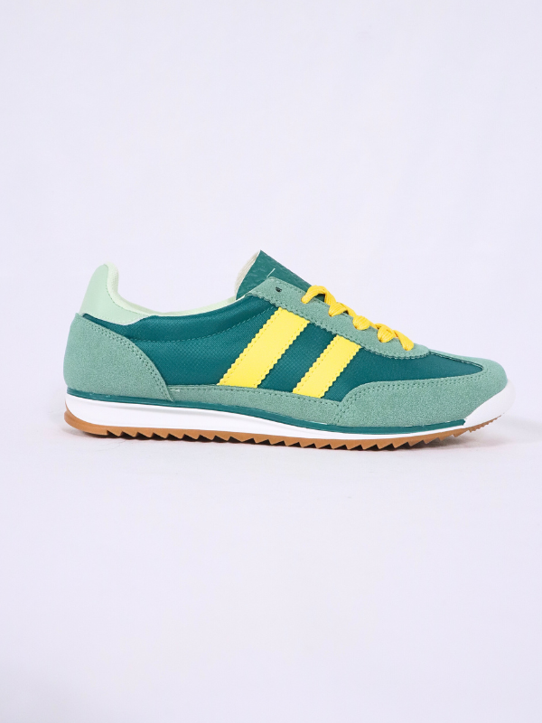 Zapatillas de deporte verdes y amarillas