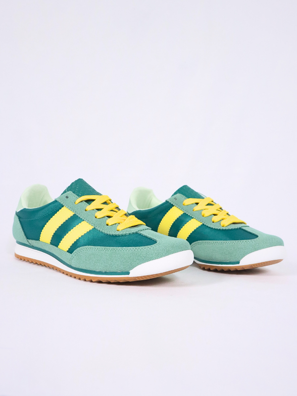 Zapatillas de deporte verdes y amarillas