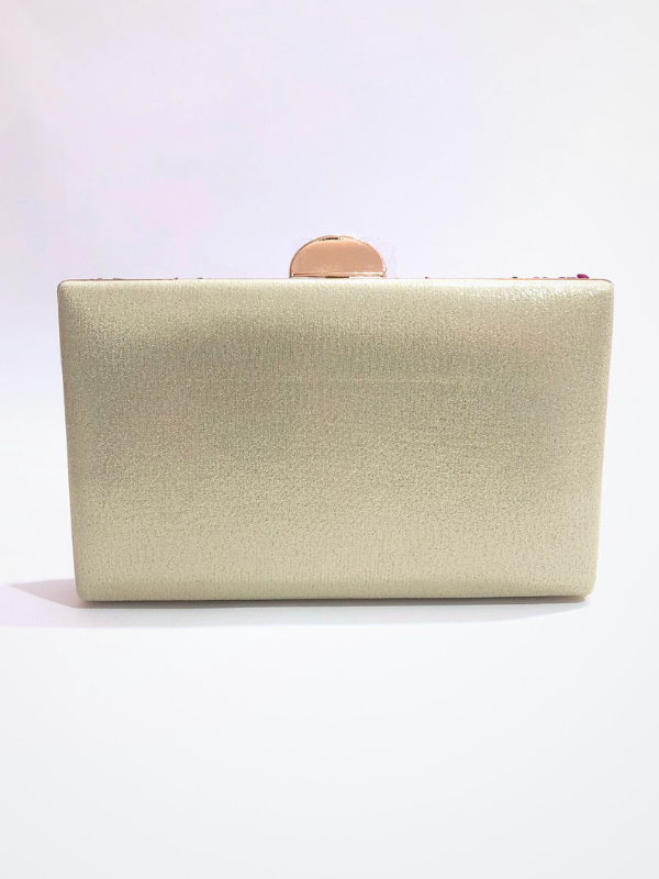 Bolso Clutch De Piedra Cadena Hombro...