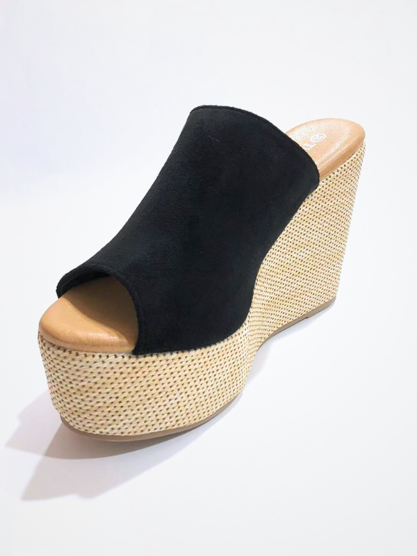 Sandalia esparto cuña altas de verano