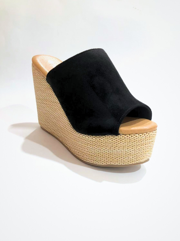 Sandalia esparto cuña altas de verano