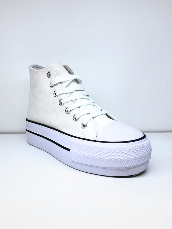 Zapatillas de lona con plataforma...