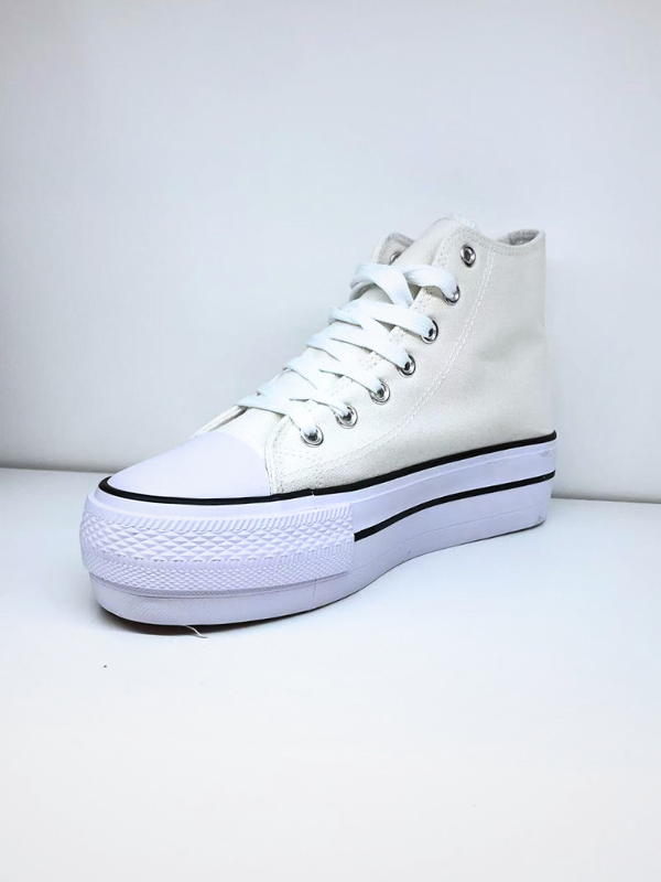 Zapatillas de lona con plataforma...