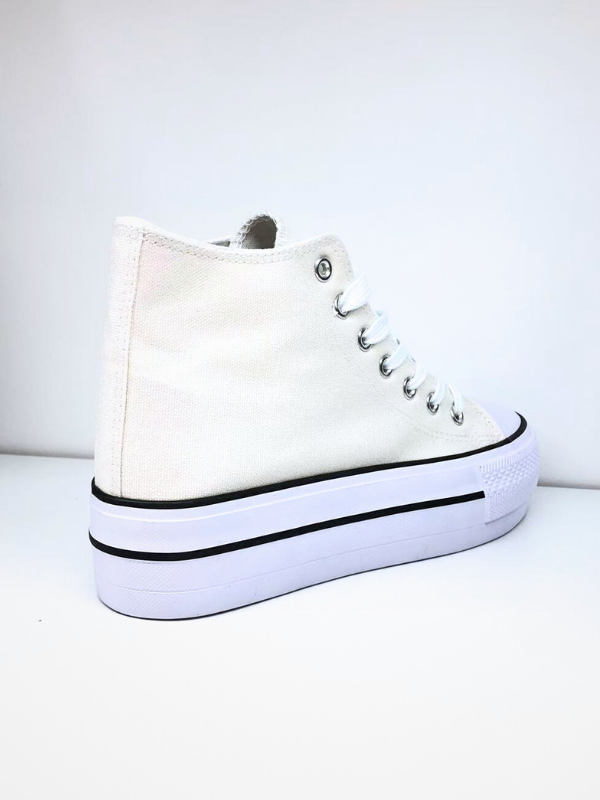 Zapatillas de lona con plataforma...