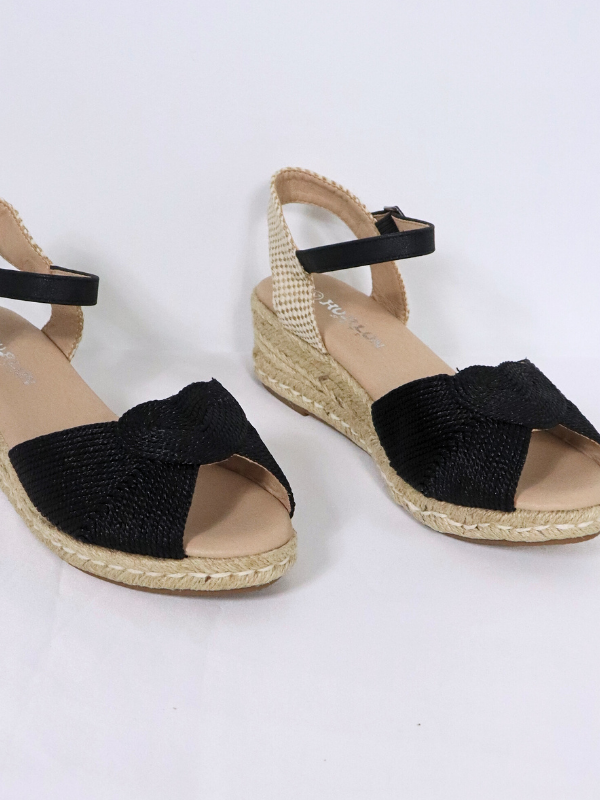 Sandalia Cuña esparto tira tobillo...