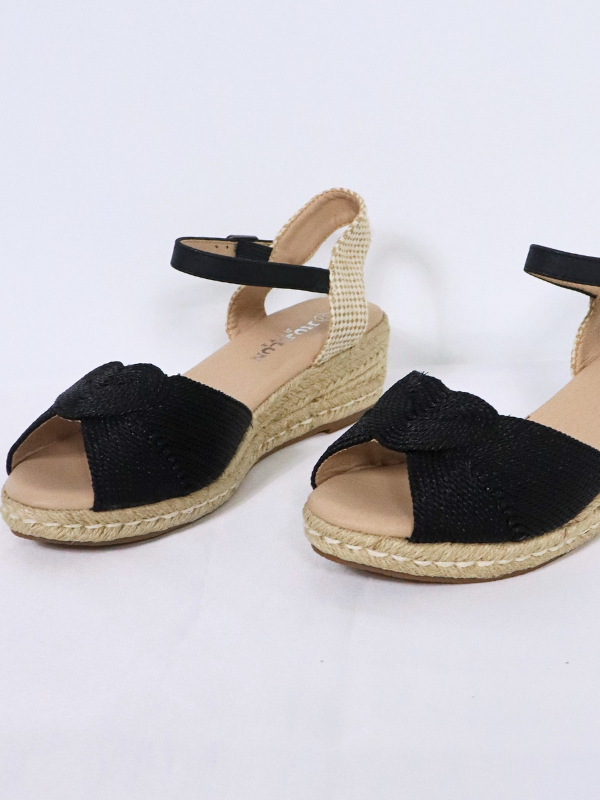 Sandalia Cuña esparto tira tobillo...
