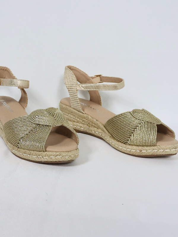 Sandalia Cuña esparto tira tobillo...