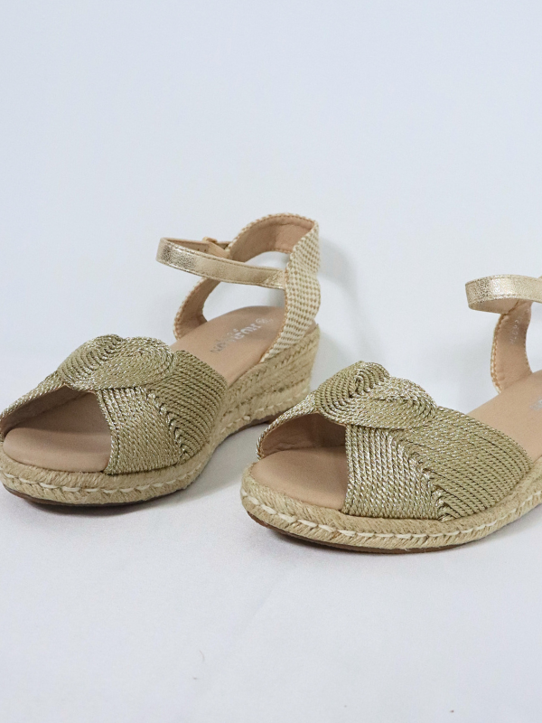 Sandalia Cuña esparto tira tobillo...