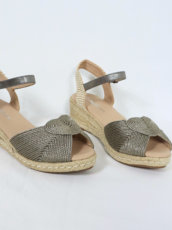 Sandalia Cuña esparto tira tobillo...
