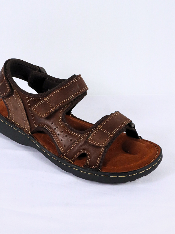 Sandalias de piel autentica -hombre-