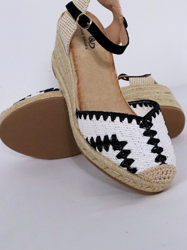 Sandalias tejidas de verano con cuña,...