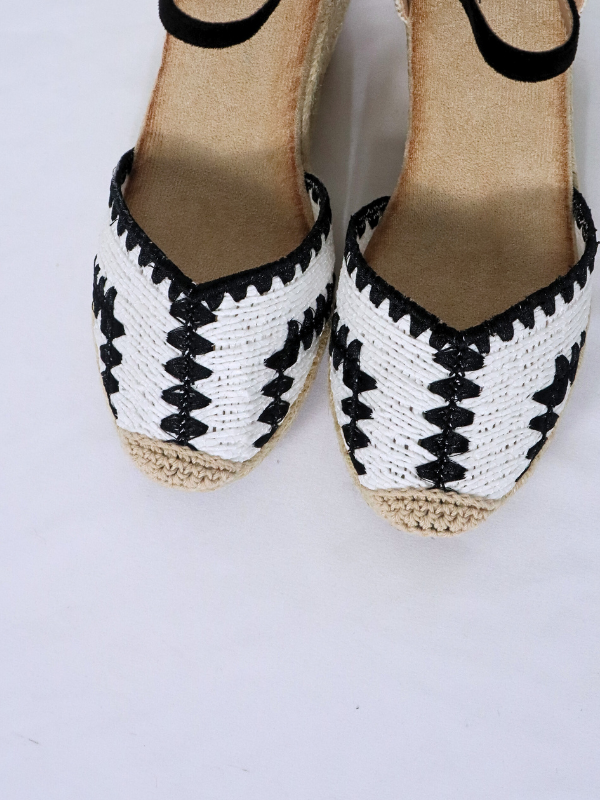 Sandalias tejidas de verano con cuña,...