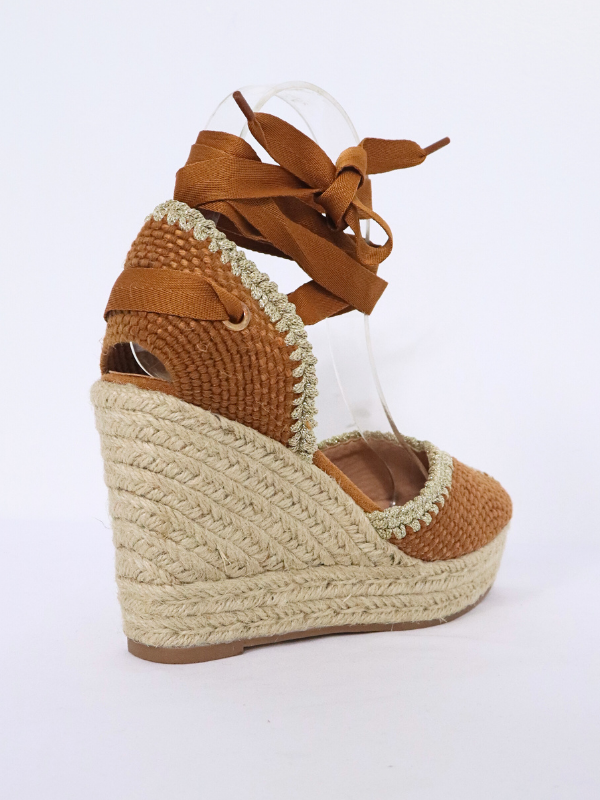 Alpargatas con cuña 10cm en algodón...