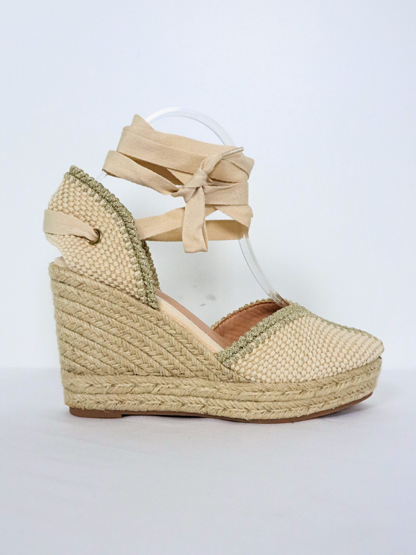 Alpargatas con cuña 10cm en...